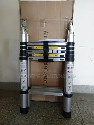 Aluminum Double Telescopic Ladder 3.8m Straight (1.9*1.9)M A