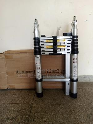 Aluminum Double Telescopic Ladder 2.2m a 4.4m Straight - thumbnail 2