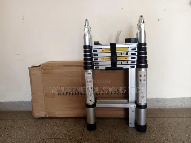 Aluminum Double Telescopic Ladder 2.2m a 4.4m Straight - thumbnail 3
