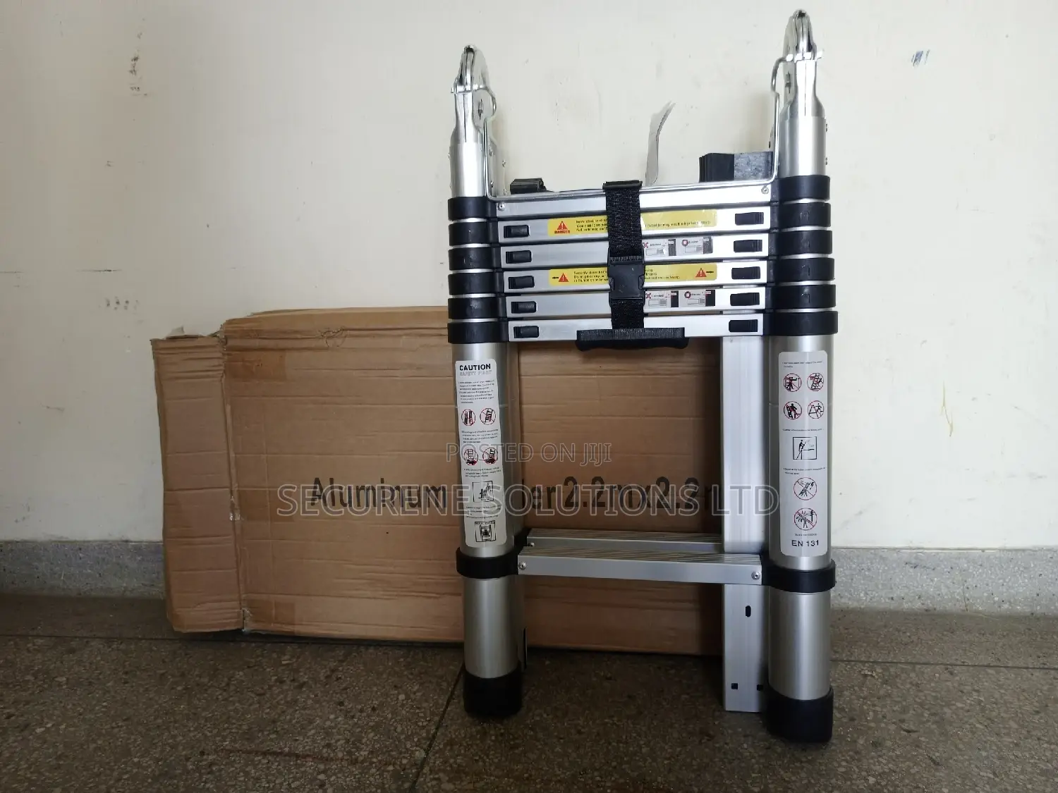 Aluminum Double Telescopic Ladder 2.2m a 4.4m Straight