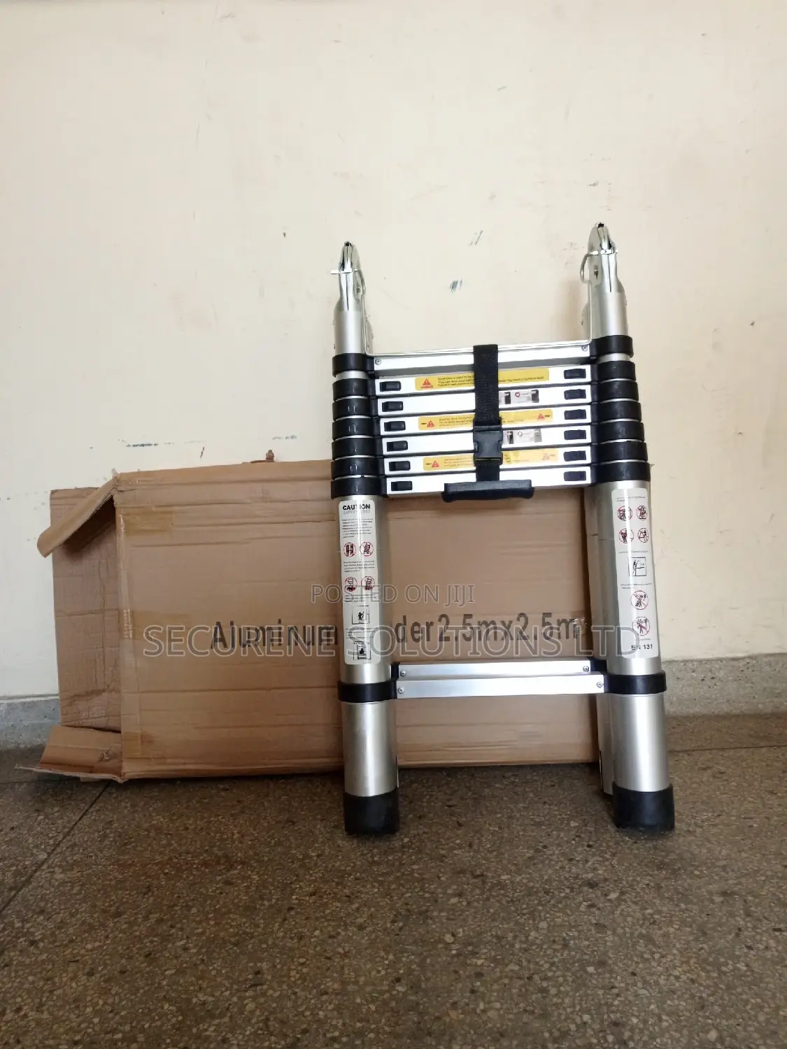 Aluminum Double Telescopic Ladder 2.5m a Frame 5m Straight
