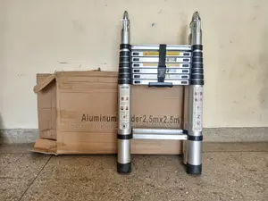 Aluminum Double Telescopic Ladder 2.5m a Frame 5m Straight