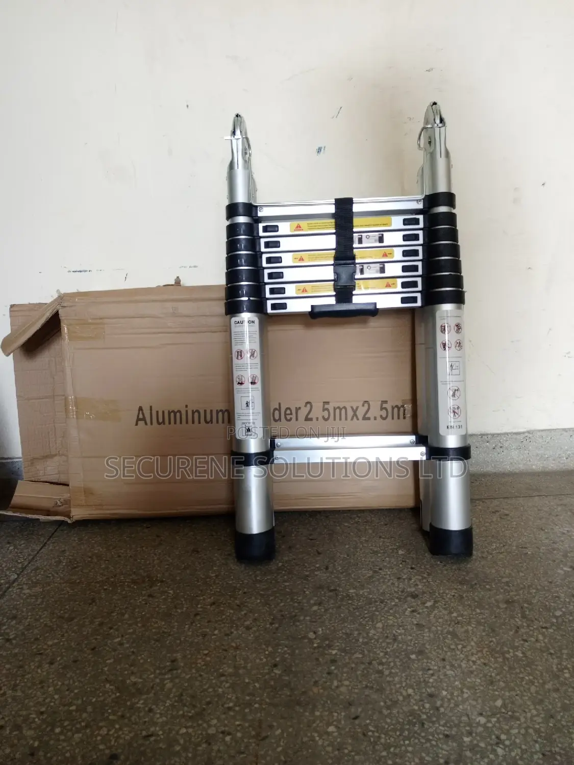 Aluminum Double Telescopic Ladder 2.5m a Frame 5m Straight