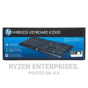 Hp Wireless Keyboard K2500( English And Arabic)
