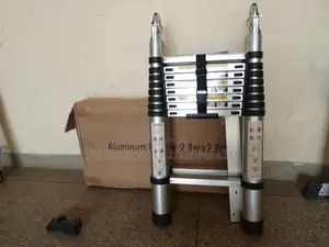 5.6m (2.8m+2.8m) Double-sided Telescopic Aluminium Ladder