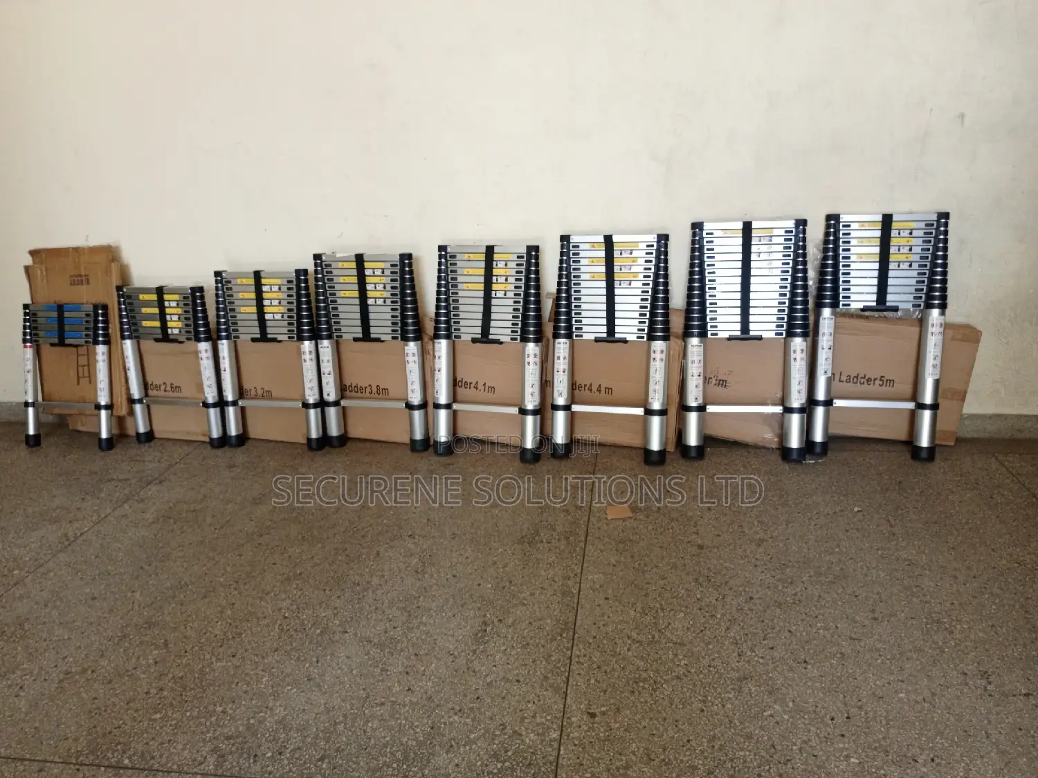 Aluminum Single Telescopic Ladder Diff Sizes On Offer