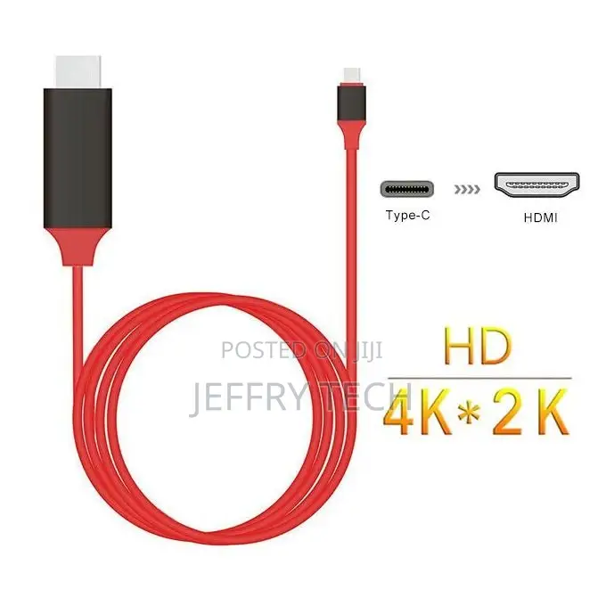 Type TV Cable USB C to Hdmi-Compatible Cable 2M Type-C Micro