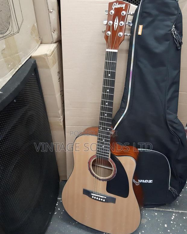 41” Gibson Dreadnought Cutaway Semi Acoustic Guitar - main view