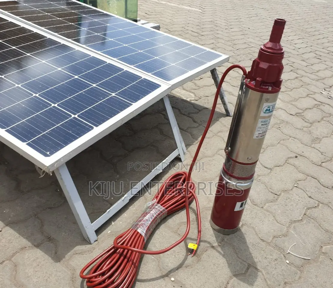 Solar Panels and Submersible Water Pump