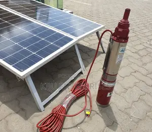 Solar Panels and Submersible Water Pump