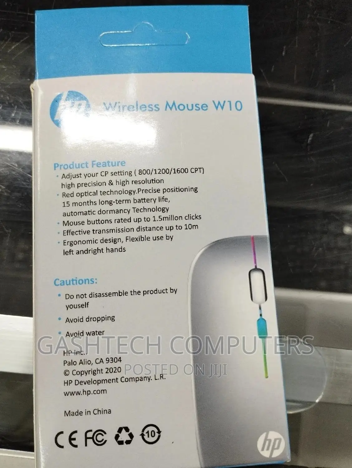 Rechargeable Wireless Mouse HP W10