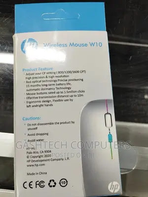 Rechargeable Wireless Mouse HP W10