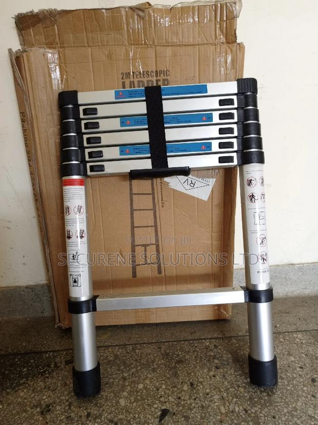 Aluminum Single Telescopic Ladder 2.0m/6.5ft Collapsible - main view