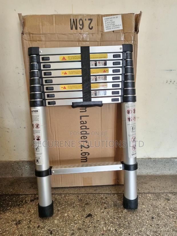 Aluminum Single Telescopic Ladder 2.7m - main view