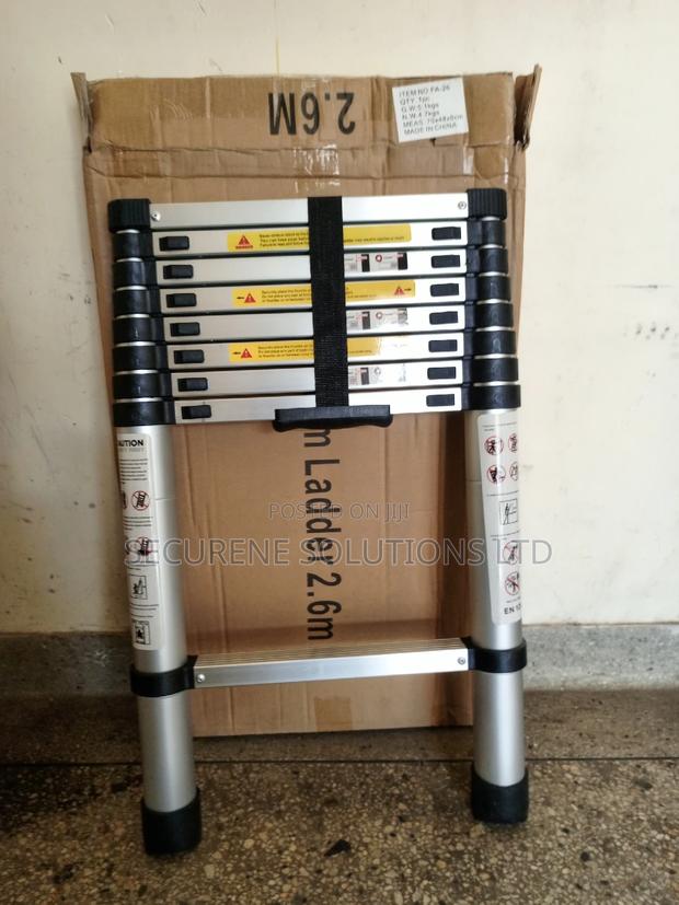 Aluminum Single Telescopic Ladder 2.7m - thumbnail 3