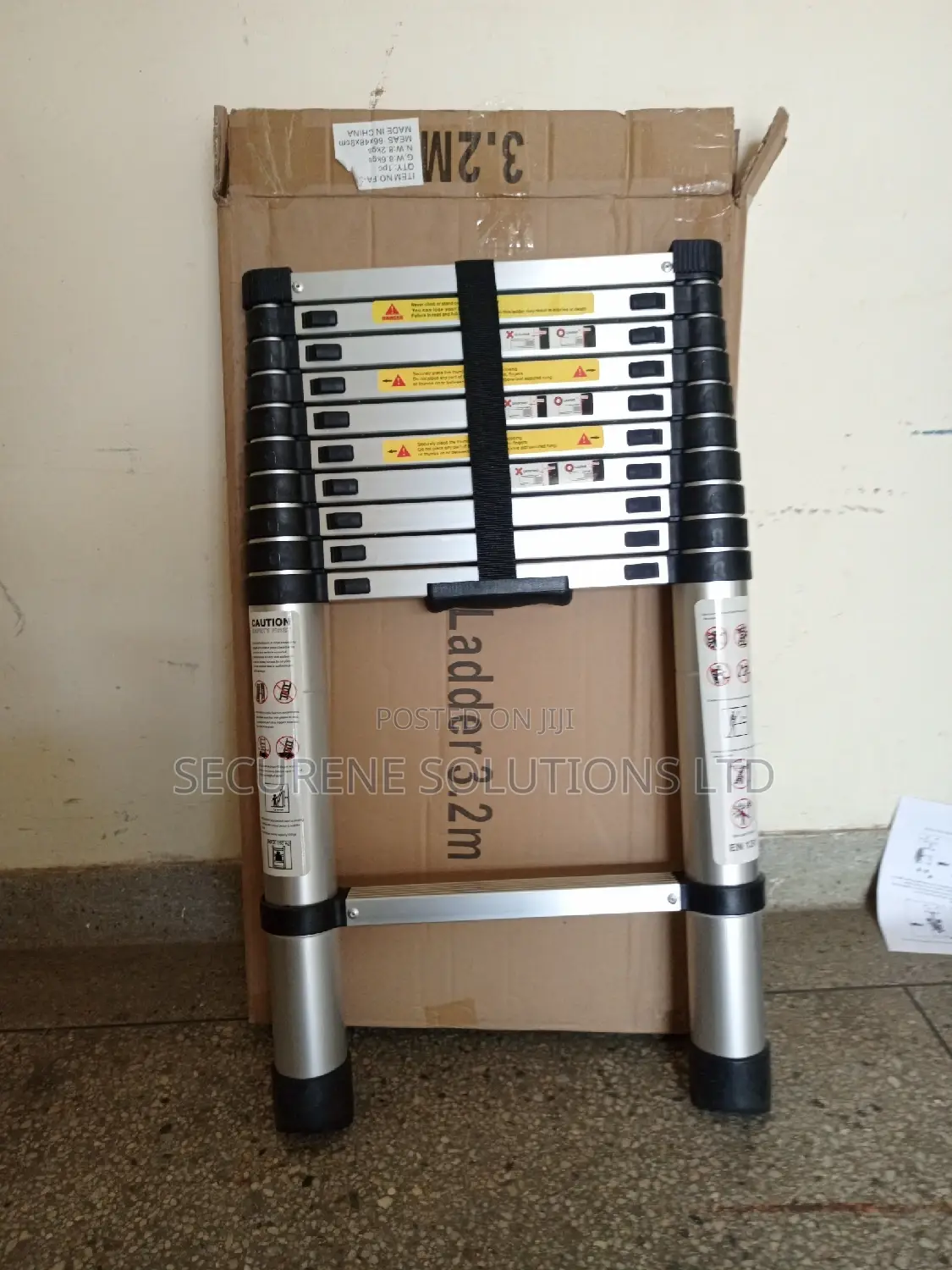 Aluminum Single Telescopic Ladder 3.2meters