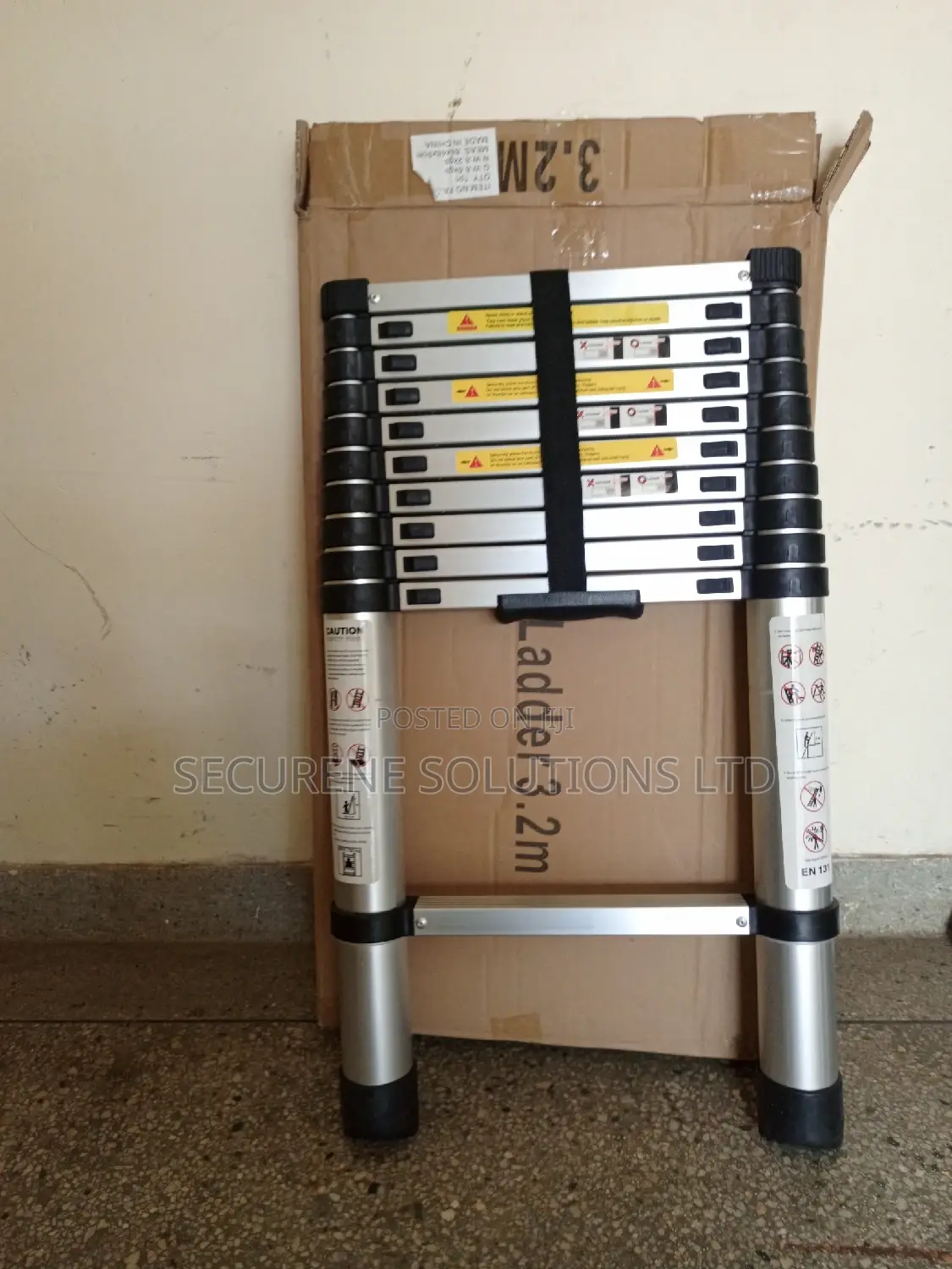 Aluminum Single Telescopic Ladder 3.2meters