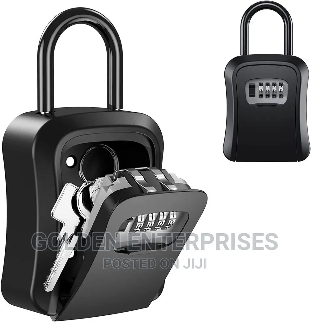 Airbnb Metallic Key Lock Box, Wall Mounted Key Safe Box