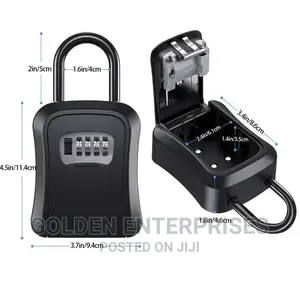 Airbnb Metallic Key Lock Box, Wall Mounted Key Safe Box
