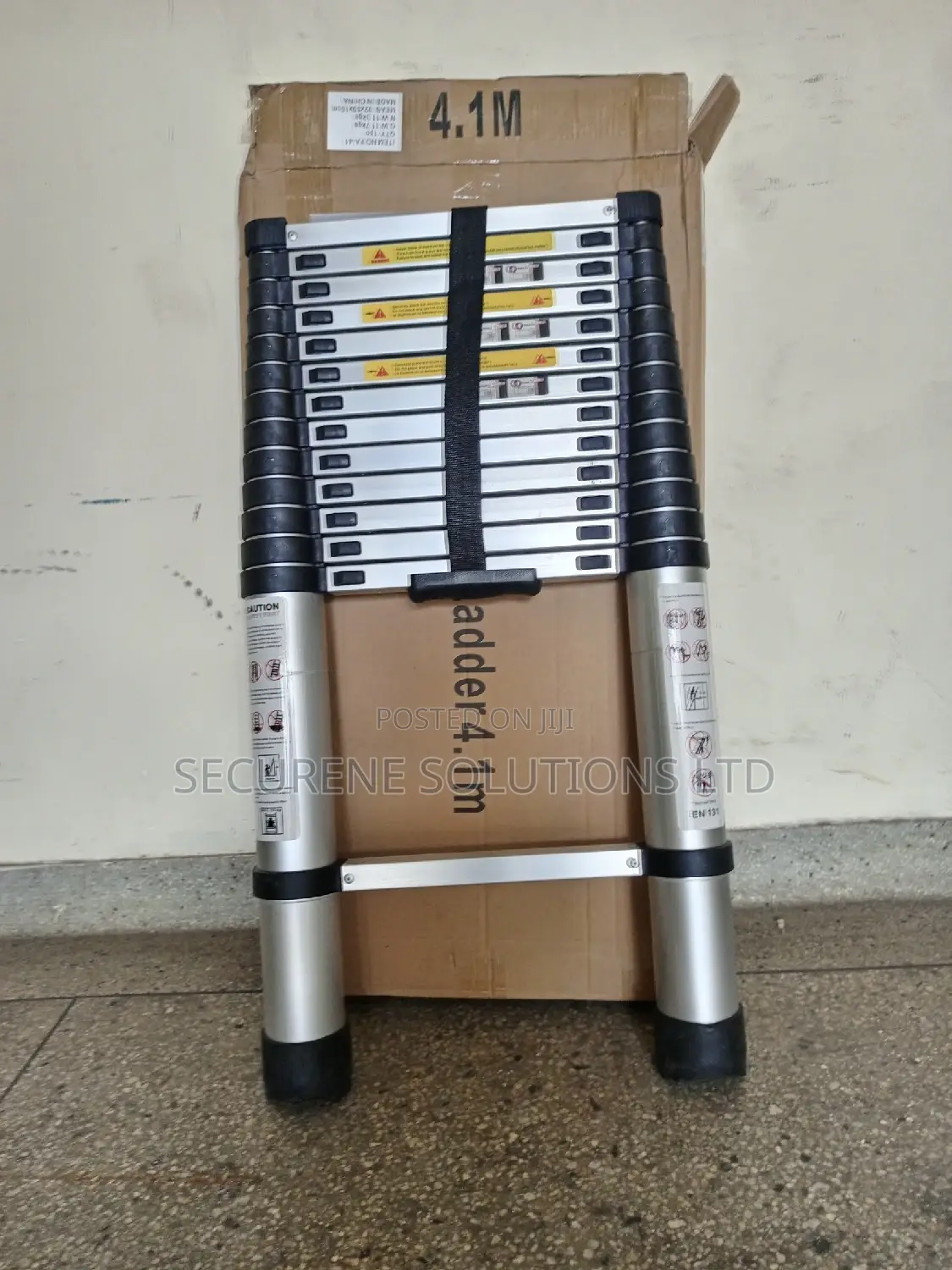 Aluminum Single Telescopic Ladder 4.1metrrs
