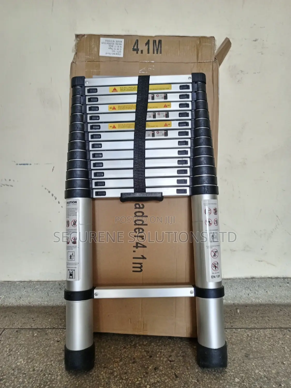 Aluminum Single Telescopic Ladder 4.1metrrs