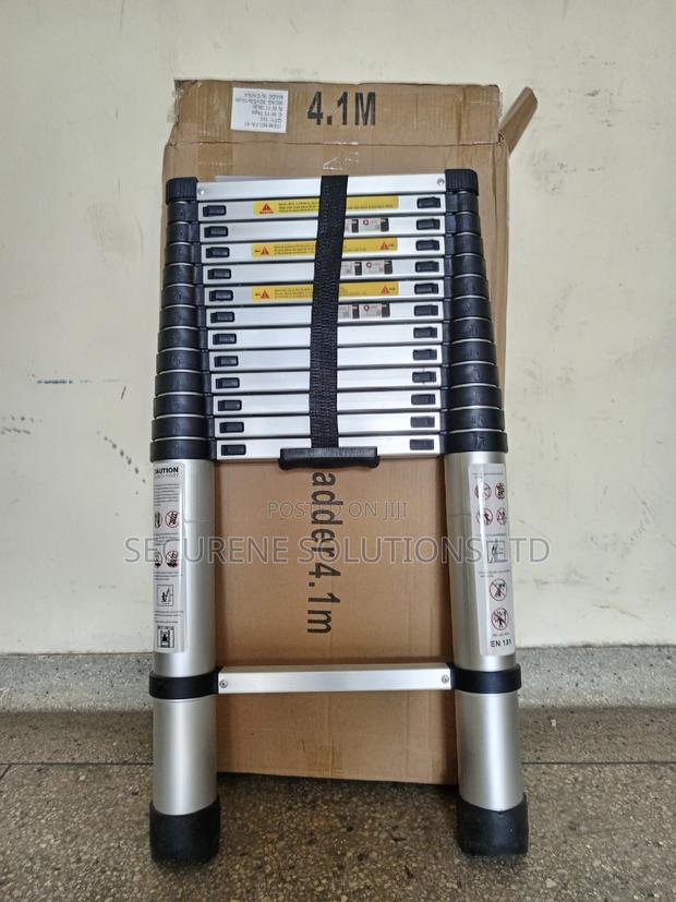 Aluminum Single Telescopic Ladder 4.1metrrs - thumbnail 3