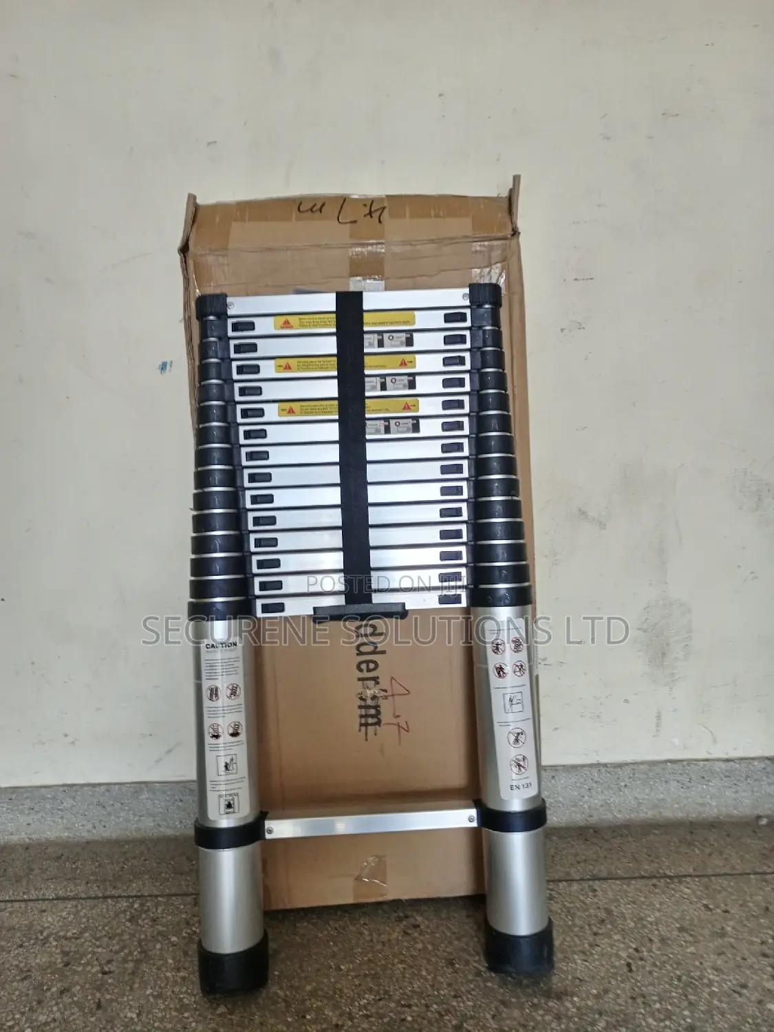 Aluminum Single Telescopic Ladder 4.7metrs15.5ft
