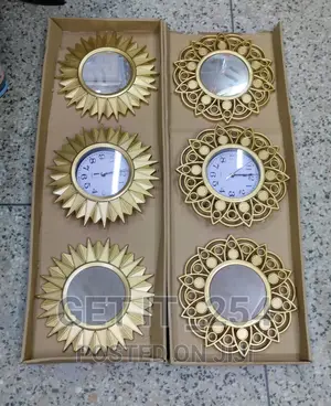 3 in 1 Decor Clock Mirror Combination Set*