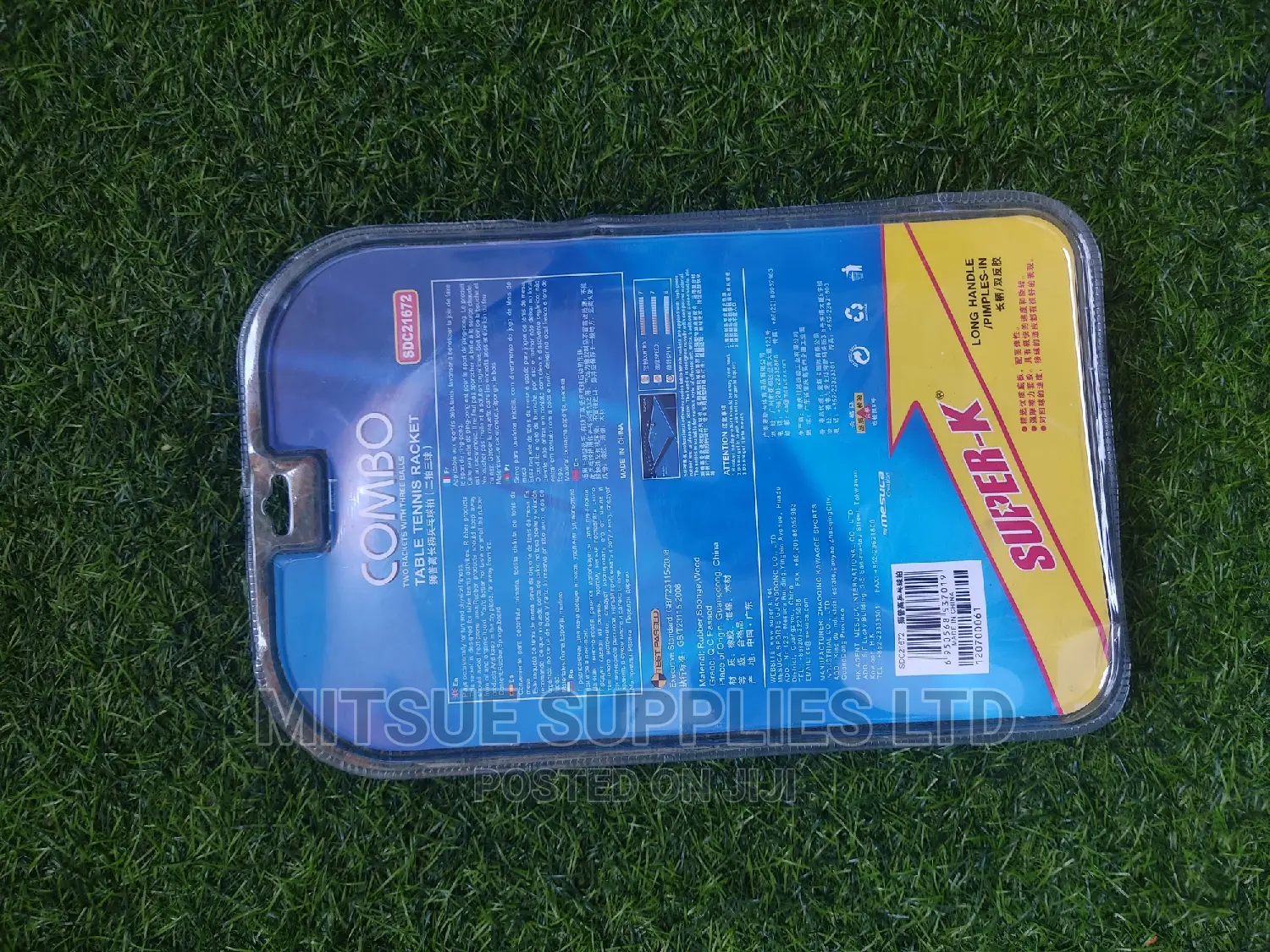 Two Table Tennis Racket/Bats With 3 Balls Combo