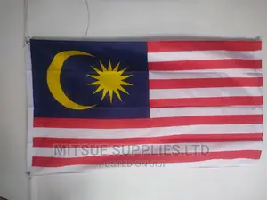 Country National Flag for Malaysia 38 by 58 Inch Polyester