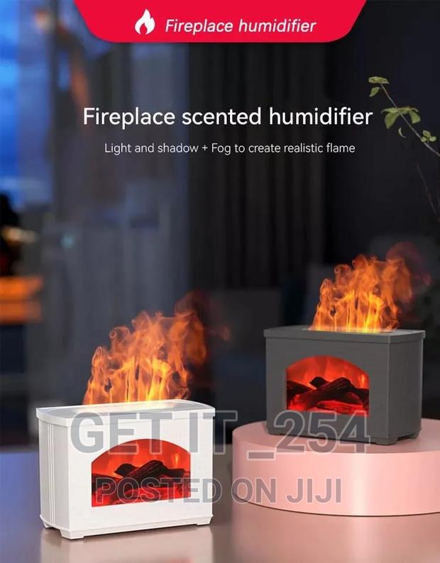 3D Fireplace Aromatherapy Diffuser Cool Mist Humidifier - main view