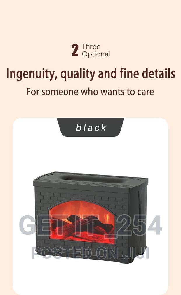3D Fireplace Aromatherapy Diffuser Cool Mist Humidifier - thumbnail 2