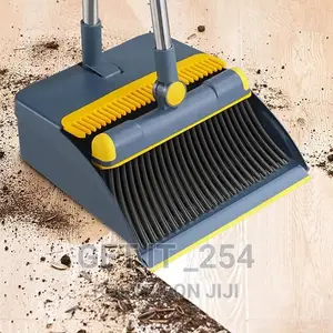 180° Rotating Long Broom Scoop Folding Dustbin Pan