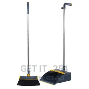 180° Rotating Long Broom Scoop Folding Dustbin Pan