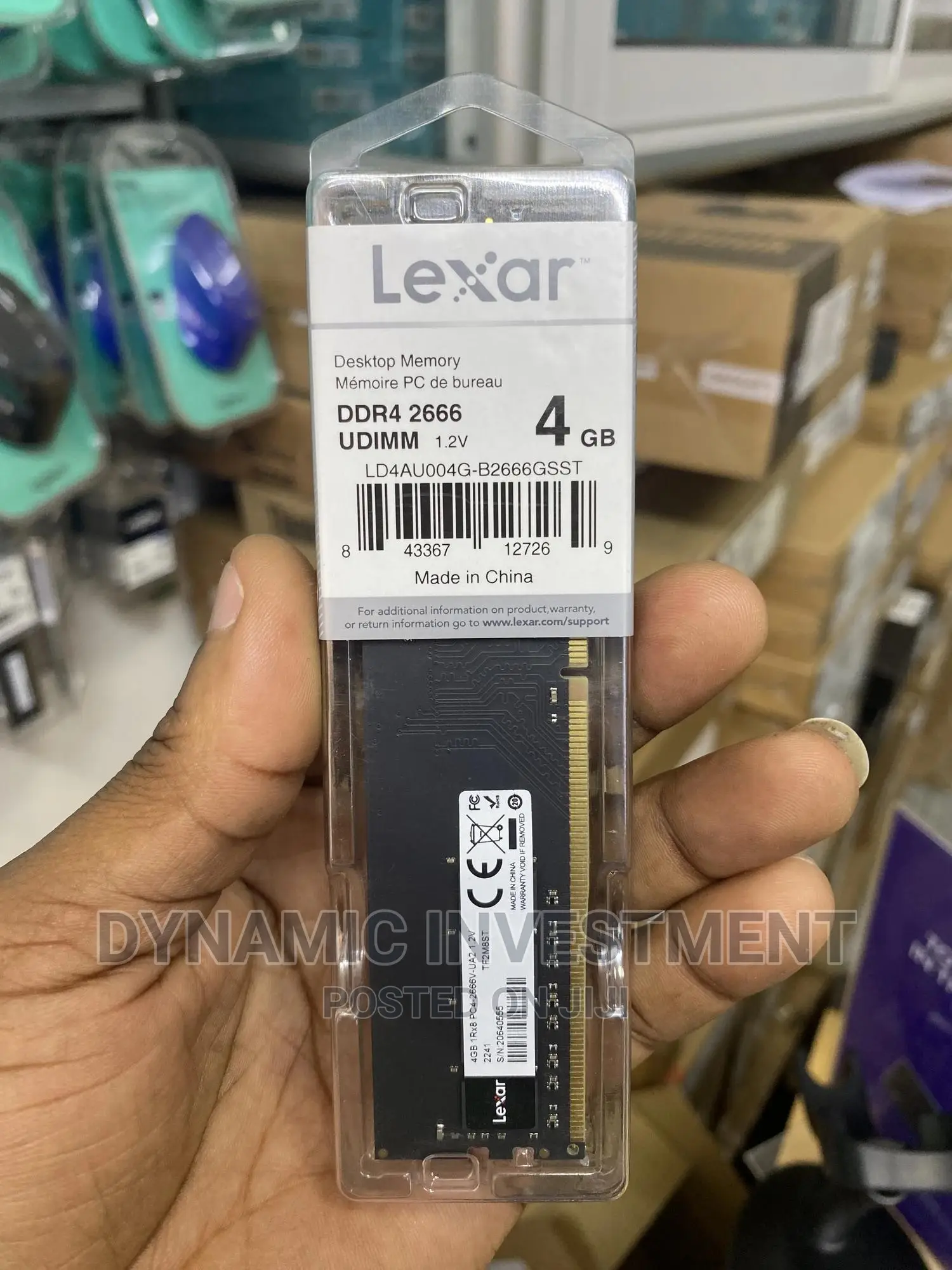 Lexar 4GB DDR4-3200/2666 Laptop Memory (RAM)
