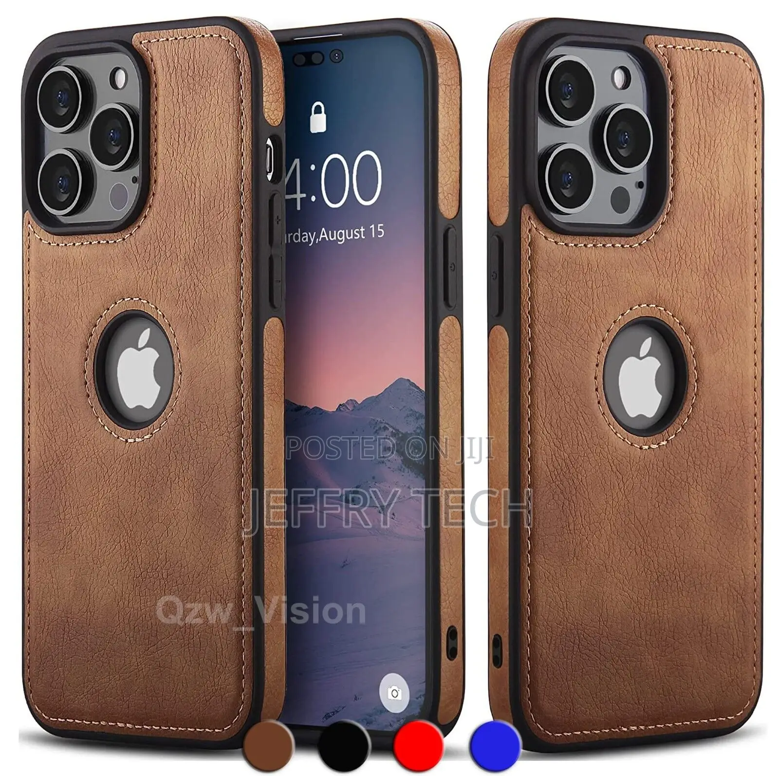 Shockproof Protective Leather Case for iPhone 14 Plus 13 12