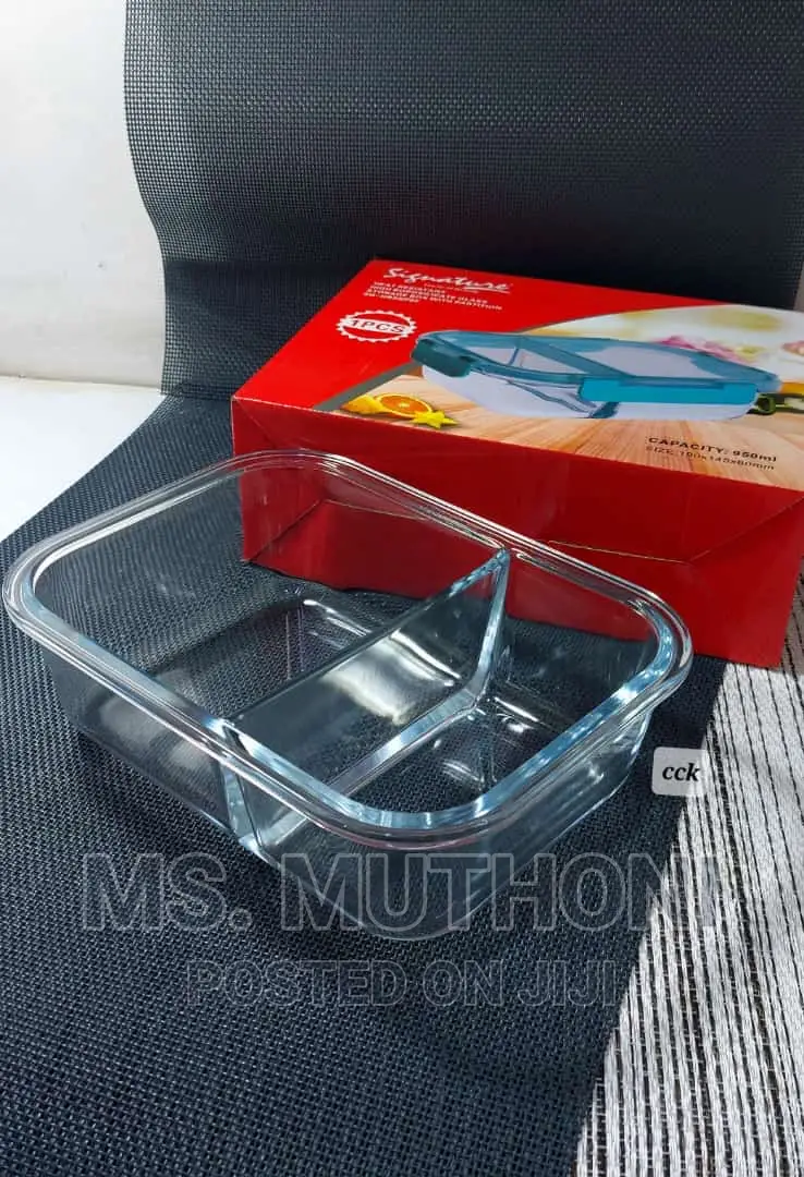 High Quality 950ml Single Piece Borosilicate Lunch Box