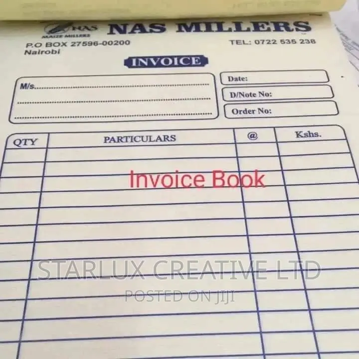 Receipt Books, Invoice, Delivery Notes
