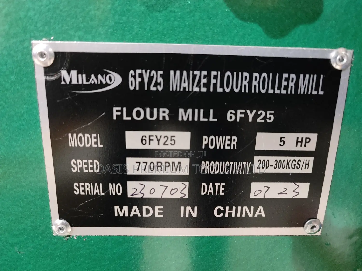 Roller Mill 6FY25 Milano