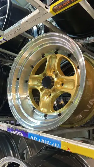 Gold Silver Offset Rims Size 15 Set