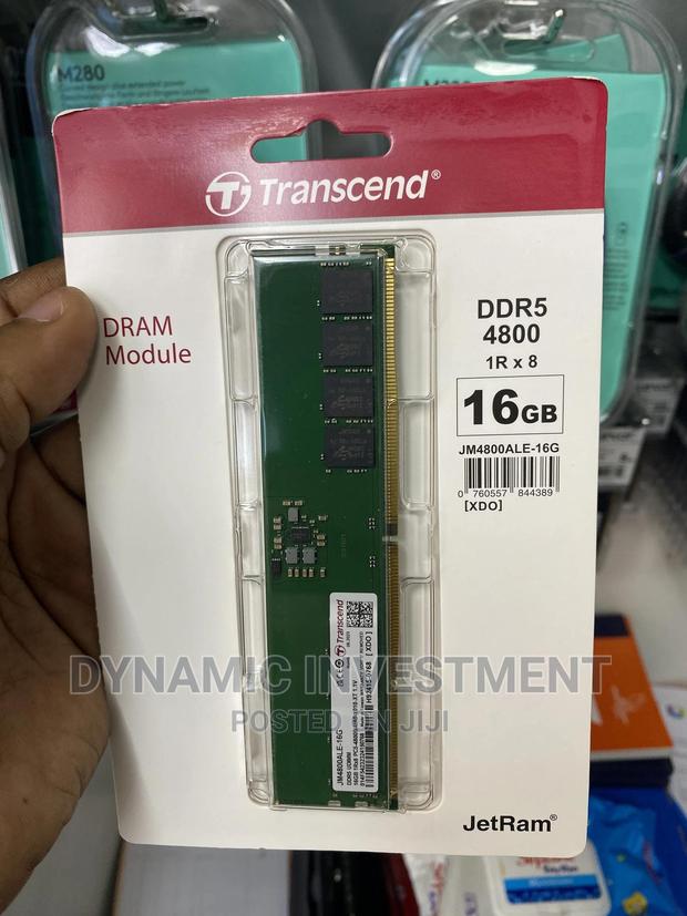 Transcend RAM 16GB DDR5 4800mhz CL40 (1rx8) Desktop Memory - main view