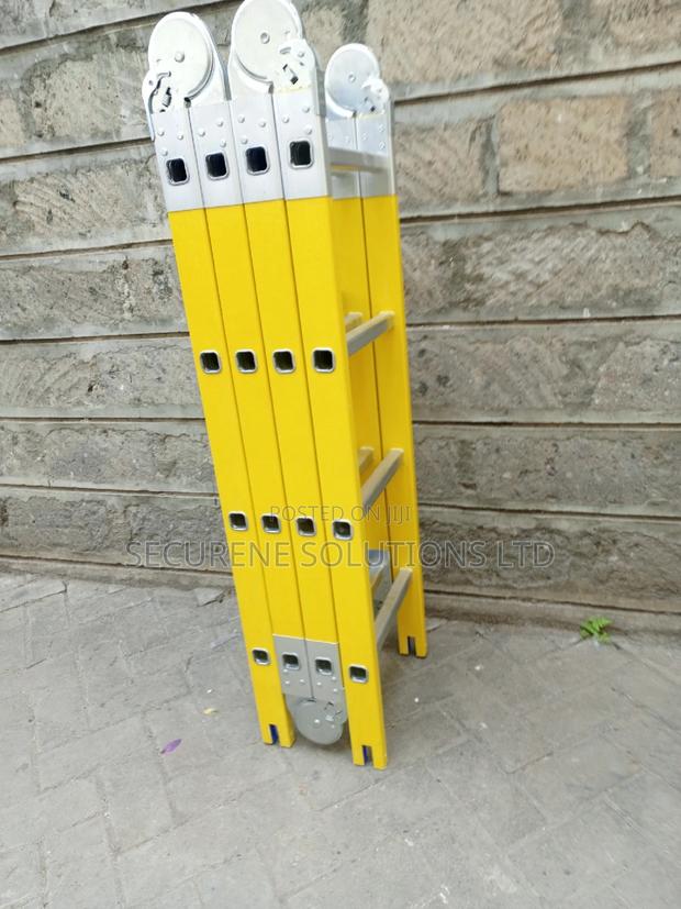 Fibreglass Multipurpose Folding Ladder 16ft/4.7mtrs/4*4 - thumbnail 4