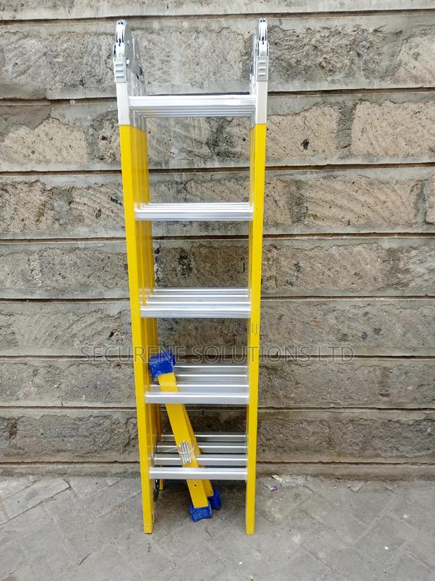 Fibreglass Multipurpose Folding Ladder 20ft/5.7mtrs/4*5 - thumbnail 4