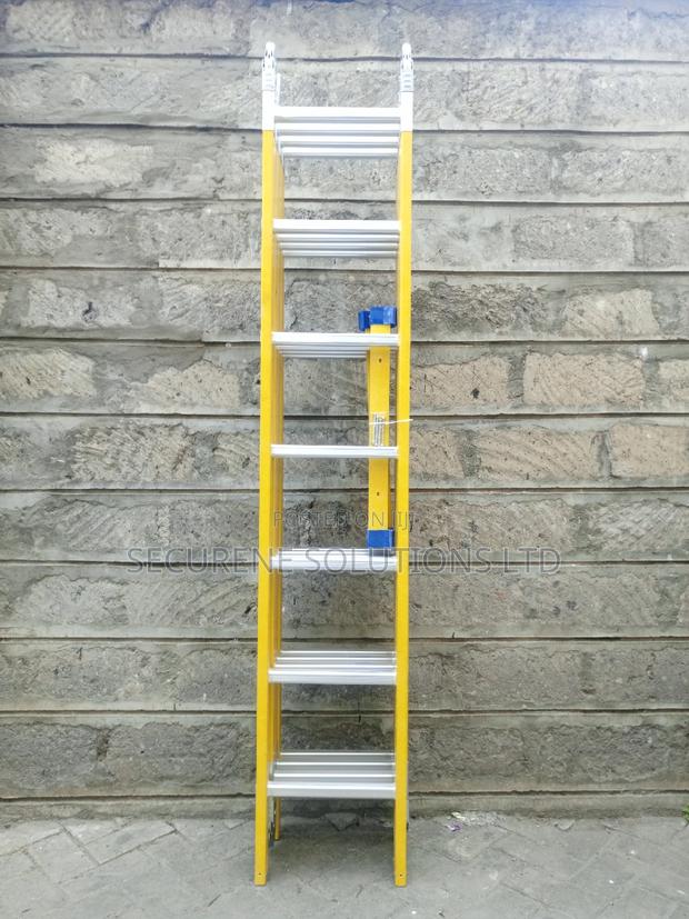 Fibreglass Multipurpose Folding Ladder 28ft/ - thumbnail 2