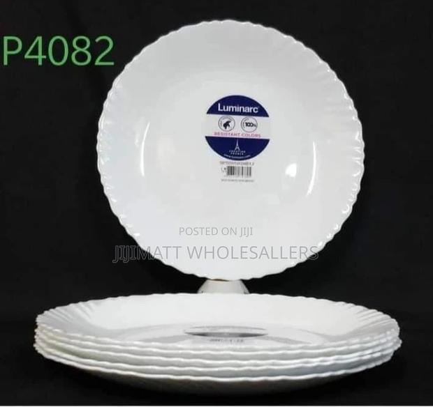 Set of 6 Luminarc(Feston White) Plates