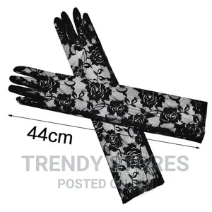 Full Fingers Wedding Floral Lace Gloves