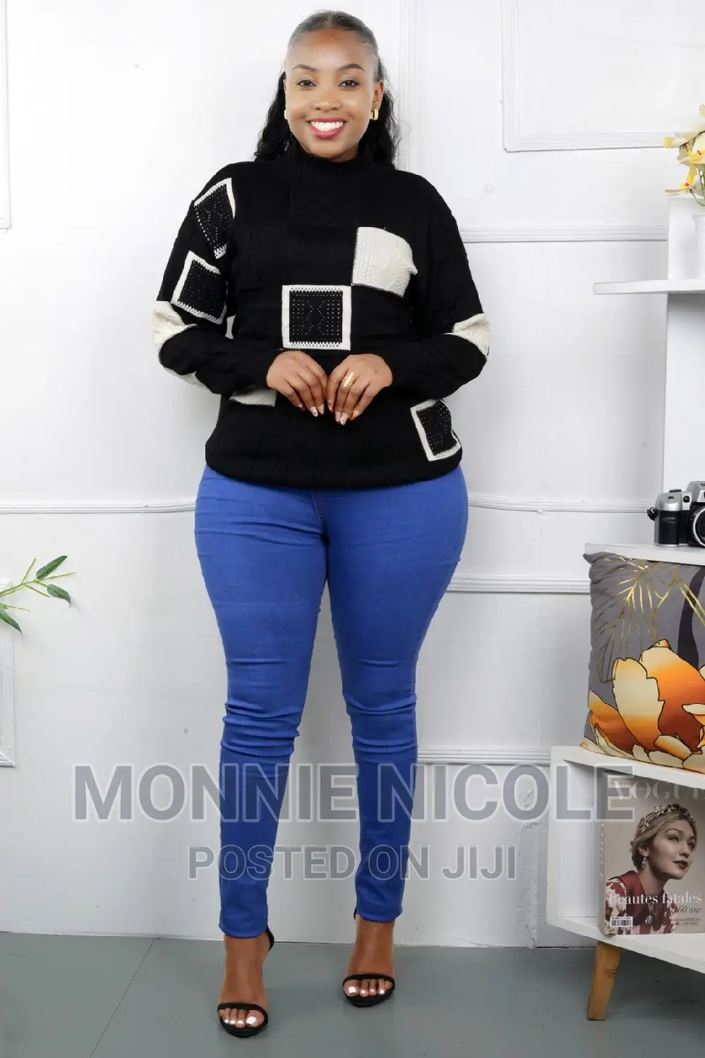 Black Official Sweater Tops