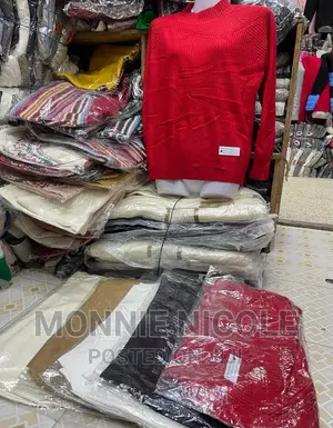 Red Classy Sweater Tops