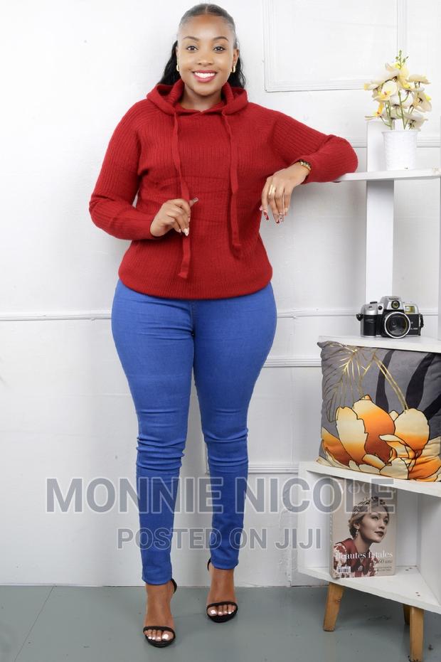Red Classy Sweater Tops - main view