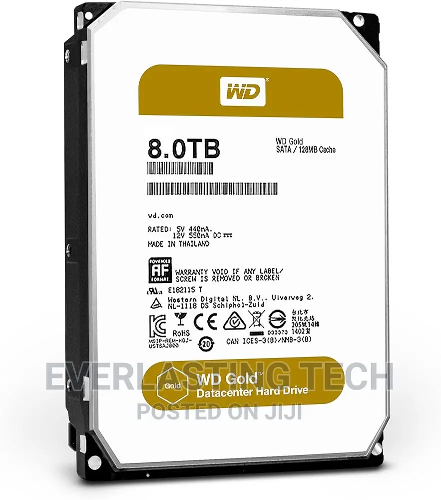 WD Gold Enterprise Class Hard Drive 8TB